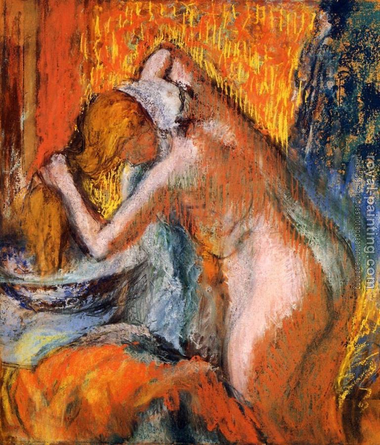 Edgar Degas : After the Bath, Woman Drying Her Hair